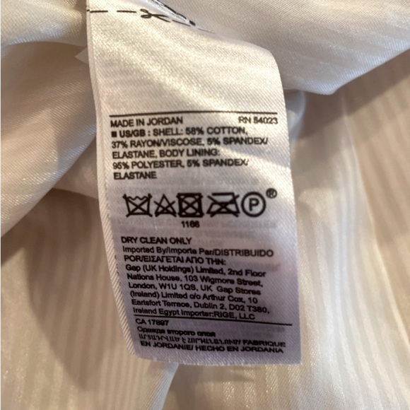 Banana Republic Long & Lean Blazer Professional Career Ivory Cream Size 12 NWT - Picture 10 of 12